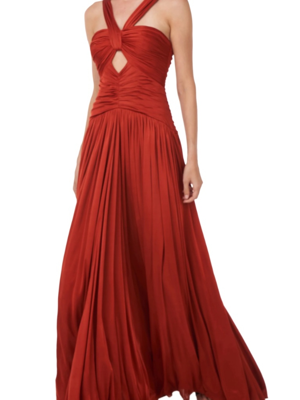 AMUR Hoper Dress Gown Red Saffron SZ 6 NWT - Picture 2 of 9